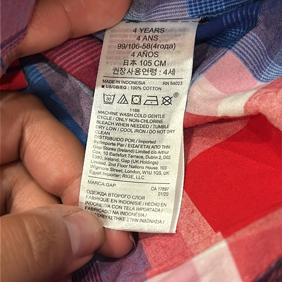 Baby GAP & OshKosh B’Gosh Half-Sleeve Button Down Shirts Size 4T - Picture 4 of 11